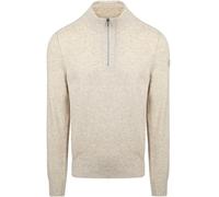 State Of Art Half Zip Pullover Wool Blend Melange Greige - Größe 3XL Beige 3XL