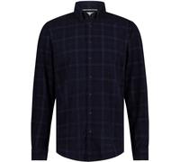 State Of Art Hemd Fine Corduroy Karos Navy - Größe M Dunkelblau M
