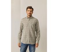 State of Art - Popeline-Hemd hellgrau/orange - Gr. - 3XL