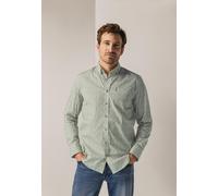 State of Art - Popeline-Hemd mit Allover-Druck hellbeige/kamel - Gr. - XL