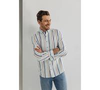 State of Art - Shirt LS Print Oxfor white - Gr. - XXL