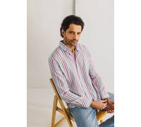 State of Art - Shirt LS Striped Oxf white - Gr. - XXL