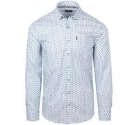 State of ArT-Shirt Poplin Eye Printed Stripe Grey - Größe M Blau M