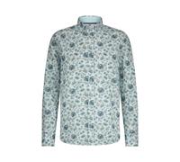 State of Art - Strukturiertes Hemd aus Bio-Baumwolle blau/grün/weiß - Gr. - L