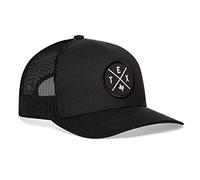 State X Design Trucker Hats - Patch Style - Baseball Cap Mesh Snapback Golf Hat, Texas - Tex/Black, Einheitsgröße