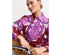 Statement-Bluse aus Leinen-Mix 40 soft orchid