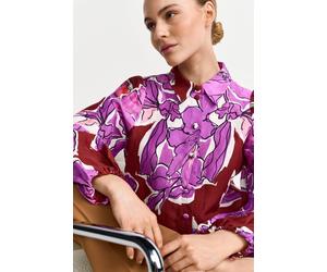 Statement-Bluse aus Leinen-Mix 40 soft orchid