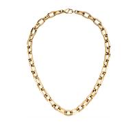 Statementkette JOBO "Kette Statement 10 mm", goldfarben, Halsketten, Damen, Edelstahl, L: 48, Statementkette, Edelstahl oder Bicolor-Optik 48 cm (15780068-0) goldfarben