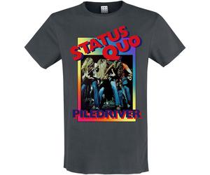 Status Quo Amplified Collection - Piledriver T-Shirt charcoal in L