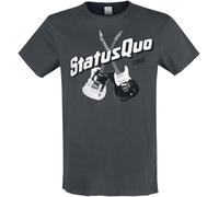 Status Quo Amplified Collection - Timeless Badge T-Shirt charcoal in XL