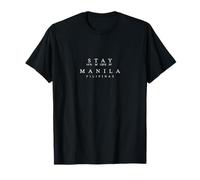 Stay Manila, Pilipinas - Philippinen Koordinaten Souvenir T-Shirt