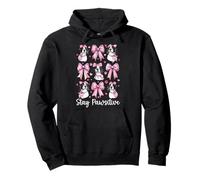 Stay Pawsitive Springer Spaniel Hund Mädchen Kokette Schleife Rosa Pullover Hoodie
