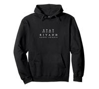 Stay Riyadh - Saudi-Arabien Koordinaten Souvenir Pullover Hoodie