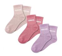 STC Set mit Trio-Socken, Pailletten, Prinzessin, mehrfarbig, Medium