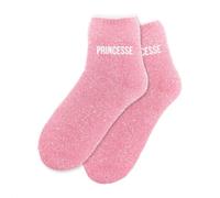 STC, Fleece Socken Pailletten Prinzessin (36-42), Rosa, One size