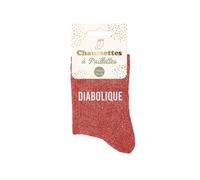 STC, Glitzer-Socken - Diabolisch, rot, One size