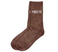 STC Glitzer-Socken – Huhn – Braun – One Size