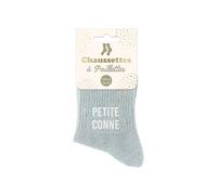 STC Glitzer-Socken kleine Conne kurz Einheitsgröße 36-42 Himmelblau