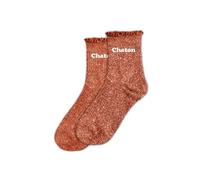 STC, Kurze Socken mit Pailletten, Bisous (Einheitsgröße 36-42), Rosa, Taille unique Taille courte