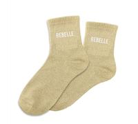 STC – Socken mit Pailletten – Rebelle – goldfarben – Einheitsgröße