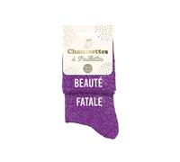 STC Socken mit Pailletten, zweifarbig, fatale Schönheit
