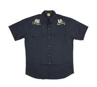 Steady Clothing Western Hemd Rooster Crow Rockabilly Retro Classic Vintage, Größe:XL