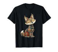 Steampunk Christmas Fox Women Men Kids Steampunk Fox T-Shirt