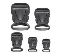 Steckschnallen für Gurtbänder, Größe 38 mm, 2 Stück, in Schwarz, aus Hartplastik, Steckschnallen-Klickverschluss, Ersatz Steckverschluss, Schnalle Reparatur, Rucksack Gurtschnalle, Steckschließe Gurt