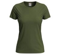 Stedman 4P Classic Women T-shirt Armeegrün Baumwolle Small Damen
