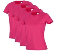 Stedman 4P Classic Women T-shirt Dunkelrosa Baumwolle X-Large Damen