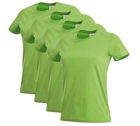 Stedman 4P Classic Women T-shirt Hellgrün Baumwolle Small Damen