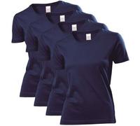Stedman 4P Classic Women T-shirt Marine Baumwolle Small Damen