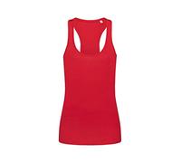 Stedman Active Damen Tank Top Netzgewebe Weste 140 Polyester ST8540 - L, Rot