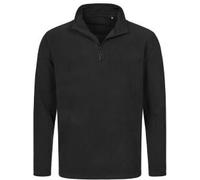 Stedman Active Fleece Half-Zip For Men Schwarz Polyester Large Herren