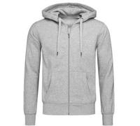 Stedman Active Hooded Sweatjacket For Men Graumelliert XX-Large Herren