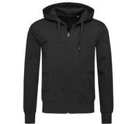 Stedman Active Hooded Sweatjacket For Men Schwarz Large Herren