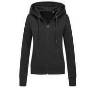 Stedman Active Hooded Sweatjacket For Women Schwarz Small Damen