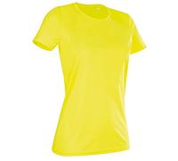 Stedman Apparel Damen Active T/ST8100 Slim Fit Kurzarm Sport T-Shirt Gr. 42, Gelb - Cyber Yellow