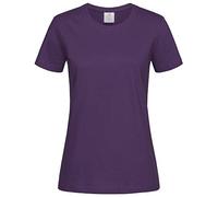Stedman T-Shirt Classic ST2600 – Regular Fit, Kurzarm, Baumwolle – Damen M Lila (Deep Berry)