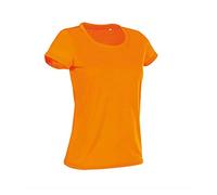 Stedman Apparel Damen Regular Fit Sport T-Shirt Active Cotton Touch/ST8700, Orange - Cyber Orange, 42 (Herstellergröße: X-Large)