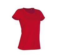 Stedman Apparel Damen Regular Fit Sport T-Shirt Active Cotton Touch/ST8700, Rot - Scharlachrot, 42 (Herstellergröße: X-Large)