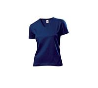 Stedman Classic V-Neck Women Damen T-Shirt V-Ausschnitt navy M