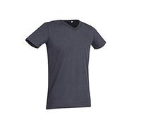 S9010 Stedman® BEN V-Ausschnitt T-Shirt kurzarm Herren Slate Grey (Solid) XXL