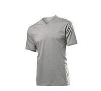 Stedman Herren Classic-t V-Ausschnitt/St2300 T-Shirt, Grey Heather, L