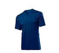 Stedman Apparel Herren Classic-T V-Ausschnitt/ST2300 Regular Fit Kurzarm T-Shirt, Marineblau, XXL