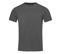 Stedman Apparel Herren Clive Crew Neck/ST9600 Premium Slim Fit Classic Kurzarm T-Shirt Gr. L, schiefergrau
