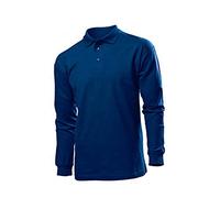 Stedman Herren Polo Long Sleeve/ST3400 Poloshirt, Marineblau, XL
