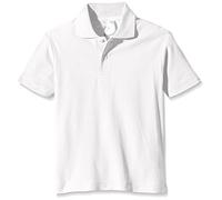Stedman Apparel Jungen Polo/ST3200 Kurzarmshirt, weiß, 9 Jahre
