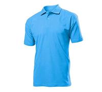 Stedman Apparel Polo/ST3000 Polohemd mit kurzen Ärmeln für Herren, Normale Passform, Hellblau, Größe L