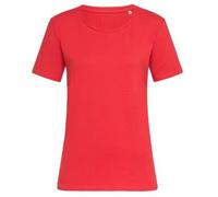 Stedman Claire Relaxed Women Crew Neck Rot ringgesponnene Baumwolle Medium Damen